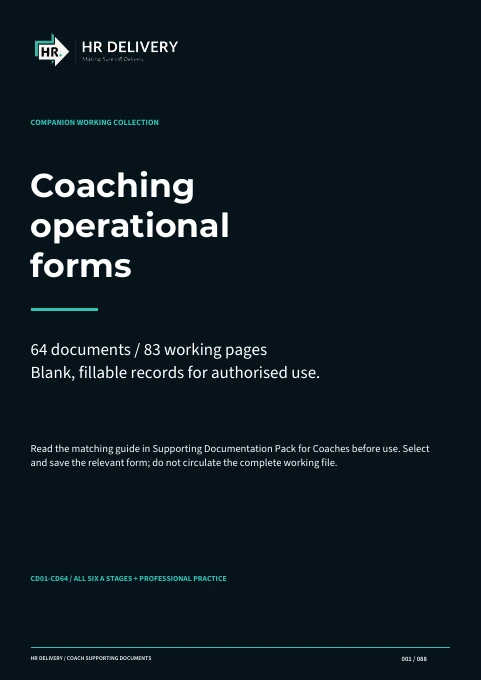 Cover: Coaching Operational Forms