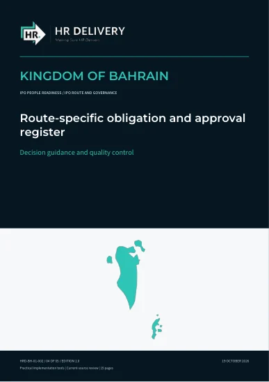 Bahrain document cover