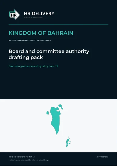 Bahrain document cover