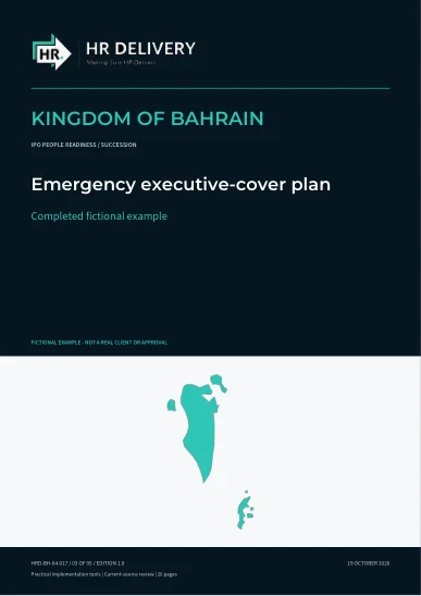 Bahrain document cover