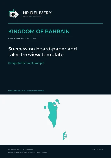 Bahrain document cover