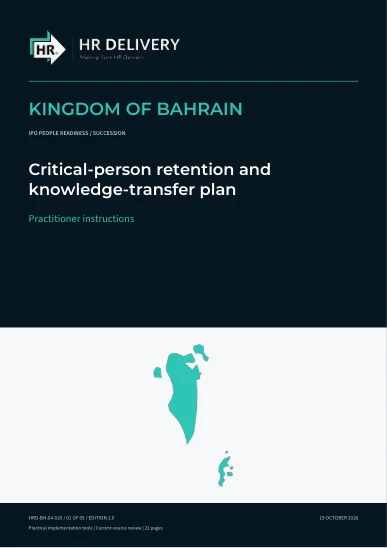 Bahrain document cover