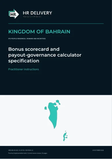 Bahrain document cover
