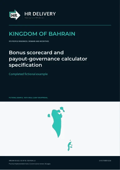 Bahrain document cover