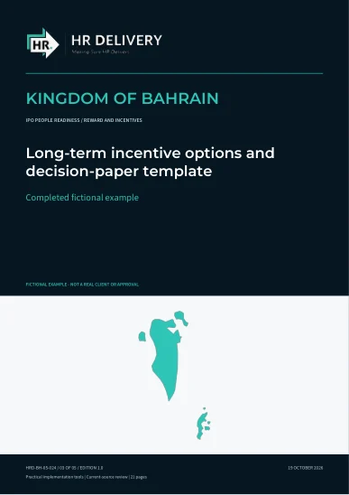 Bahrain document cover