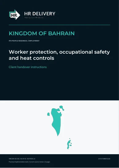 Bahrain document cover