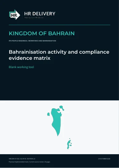 Bahrain document cover