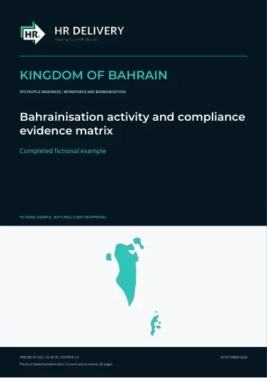 Bahrain document cover