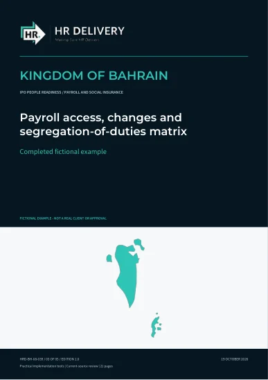 Bahrain document cover