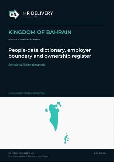 Bahrain document cover