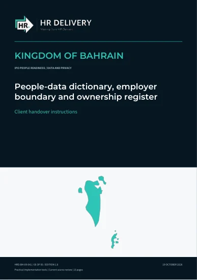 Bahrain document cover