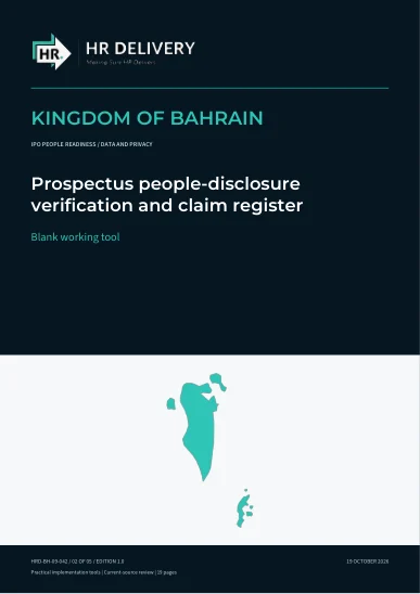 Bahrain document cover