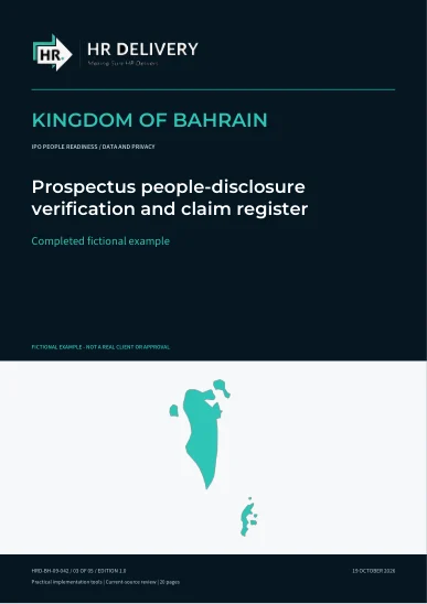 Bahrain document cover