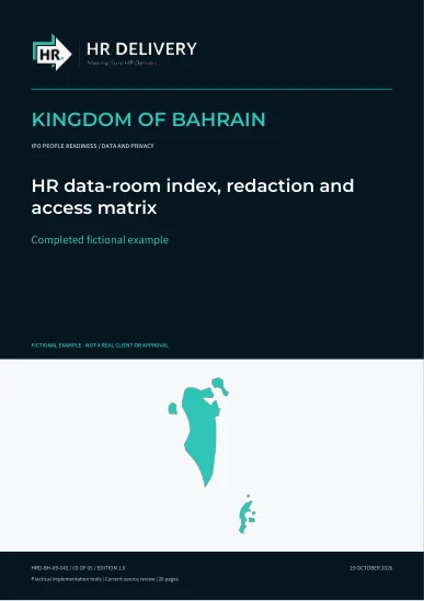 Bahrain document cover