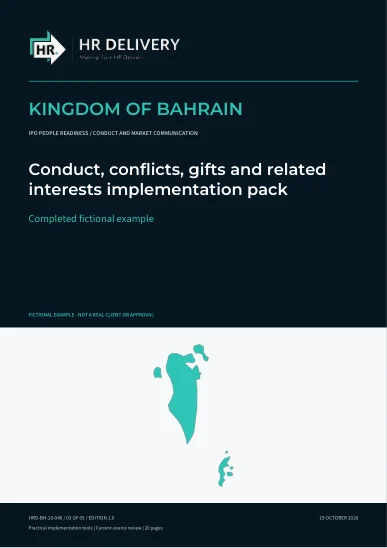 Bahrain document cover