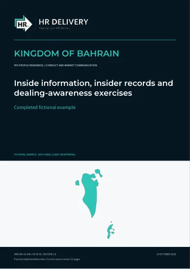 Bahrain document cover
