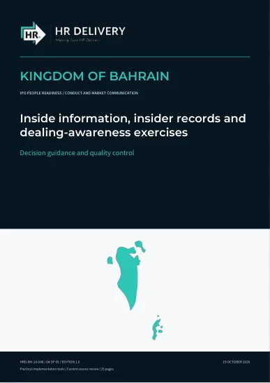 Bahrain document cover