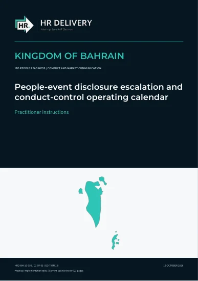 Bahrain document cover