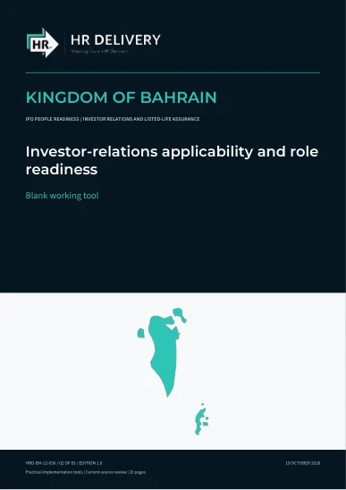 Bahrain document cover