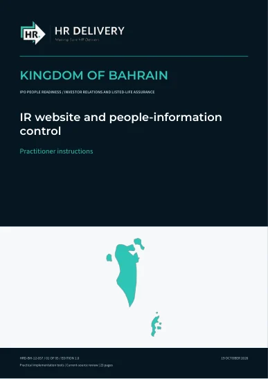 Bahrain document cover