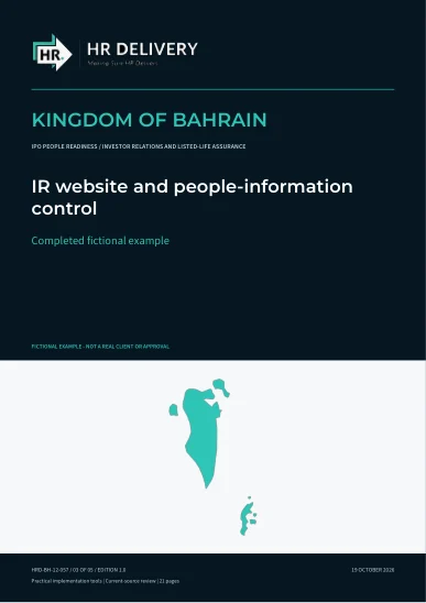 Bahrain document cover