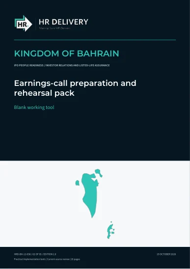 Bahrain document cover