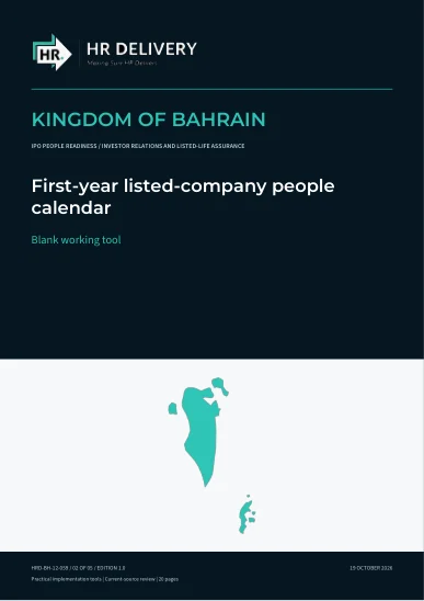 Bahrain document cover