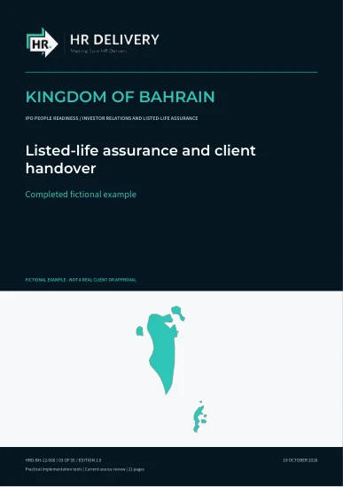 Bahrain document cover