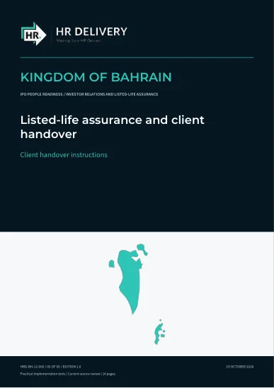 Bahrain document cover