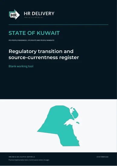 Kuwait document cover