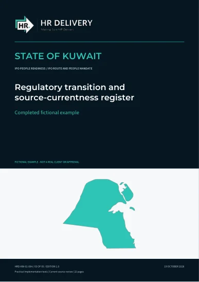 Kuwait document cover