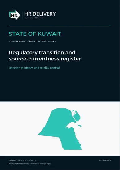 Kuwait document cover