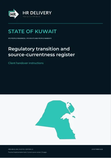 Kuwait document cover