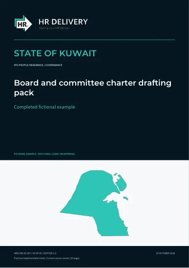 Kuwait document cover