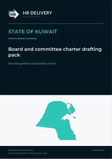 Kuwait document cover