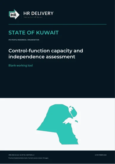 Kuwait document cover