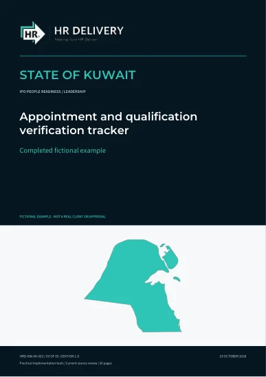 Kuwait document cover