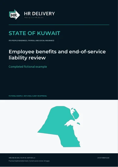 Kuwait document cover
