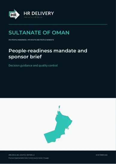 Oman document cover