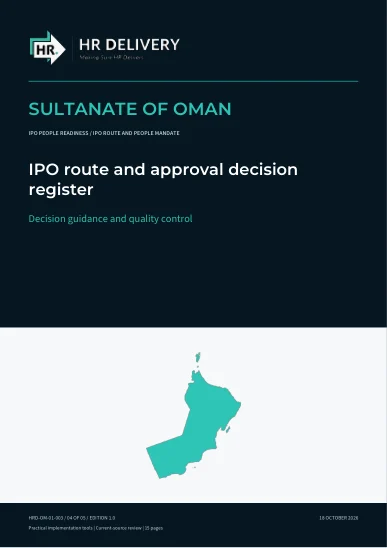 Oman document cover