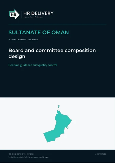 Oman document cover