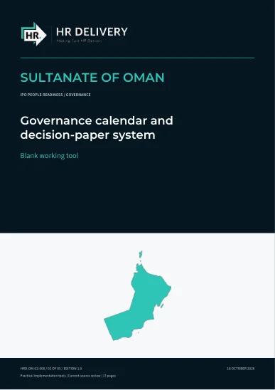 Oman document cover