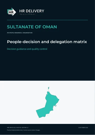 Oman document cover
