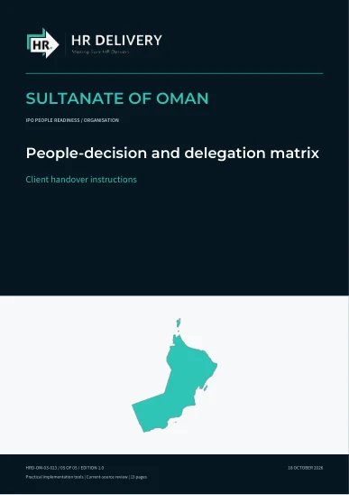 Oman document cover