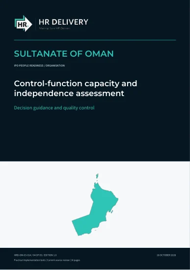 Oman document cover
