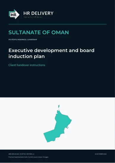 Oman document cover