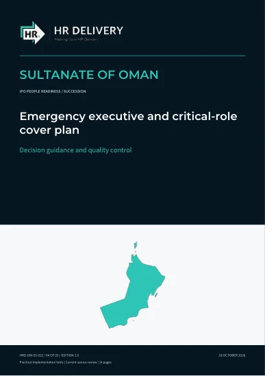 Oman document cover