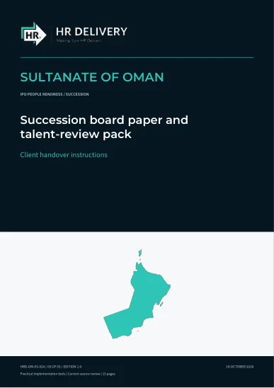 Oman document cover