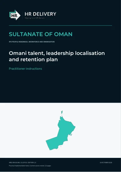 Oman document cover