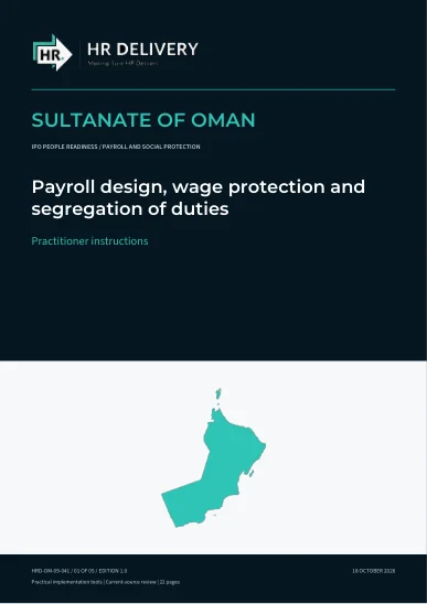 Oman document cover